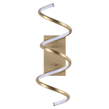 Scribble 7" Modern Metal Integrated LED Vanity Light Sconce - JONATHAN Y